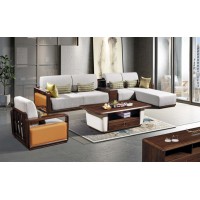 華軒家私烏金木轉(zhuǎn)角沙發(fā)112#