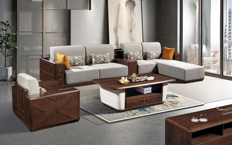 烏金木轉角沙發(fā)111#