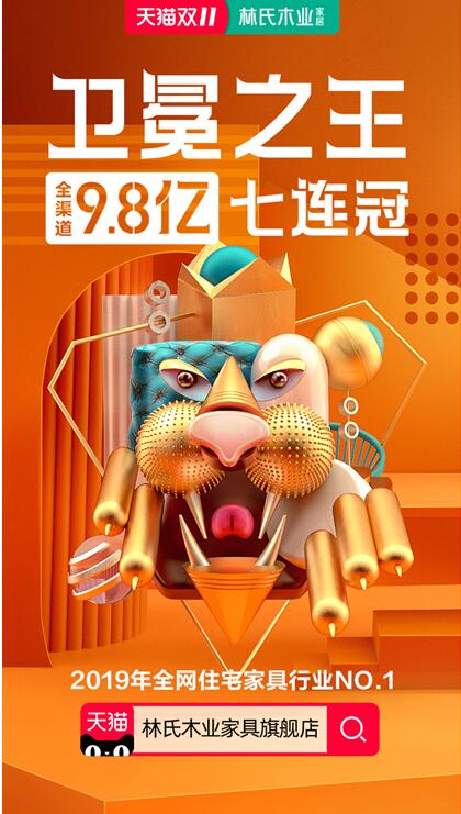 林氏木業(yè)雙十一成交總額再破記錄