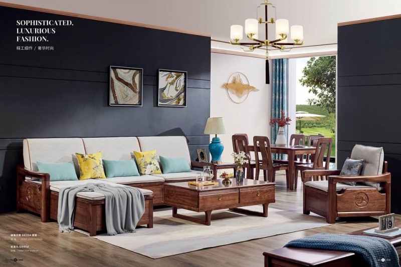 轉角沙發6832# 薄墊