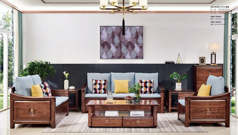 沙發6835# 1+2+3 薄墊