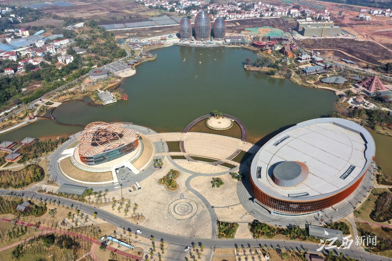 航拍南康家居小鎮