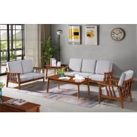 長城橡木客廳系列家具：沙發023#（1+2+3）