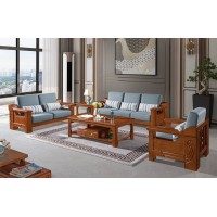 長城橡木客廳系列家具：沙發039#（1+2+3）