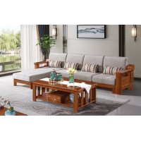 長城橡木客廳系列家具：沙發039#（轉角）