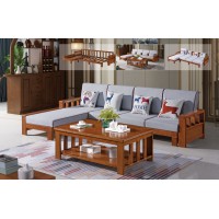 長城橡木客廳系列家具：沙發020#（轉角）