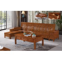 長城橡木客廳系列家具：沙發(fā)066#（冬夏兩用）