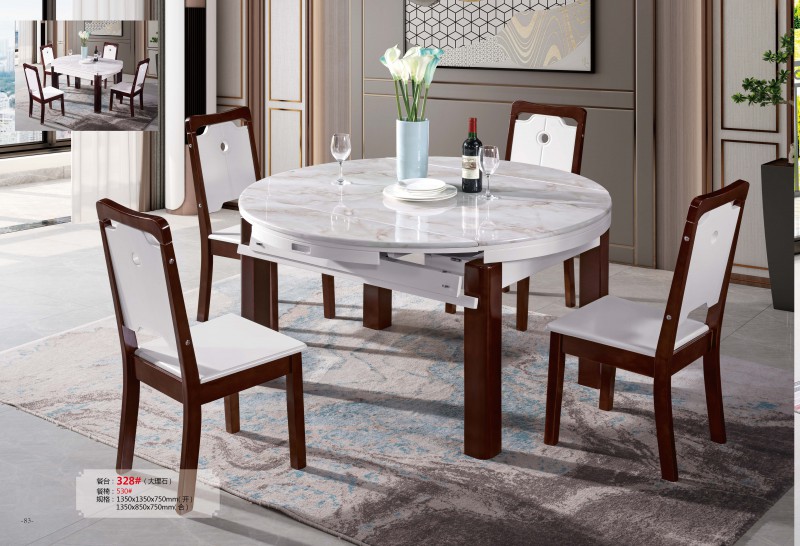 餐臺(tái)328#（大理石）、餐椅530#