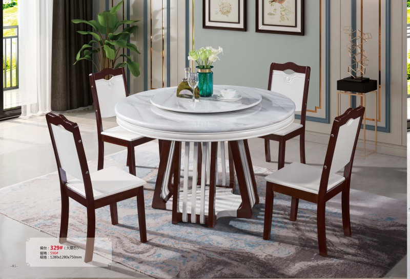 餐臺(tái)329#（大理石）、餐椅596#