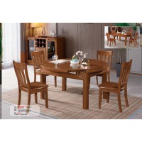 長城家具：餐臺H-658#（木軌跳臺）、餐椅031#