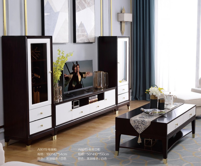 A8019電視柜、A8019電視邊柜圖2