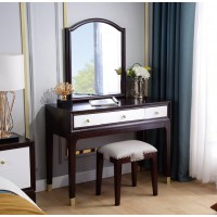 梵臣美尚現(xiàn)代美式輕奢家具：A8019妝臺+妝凳