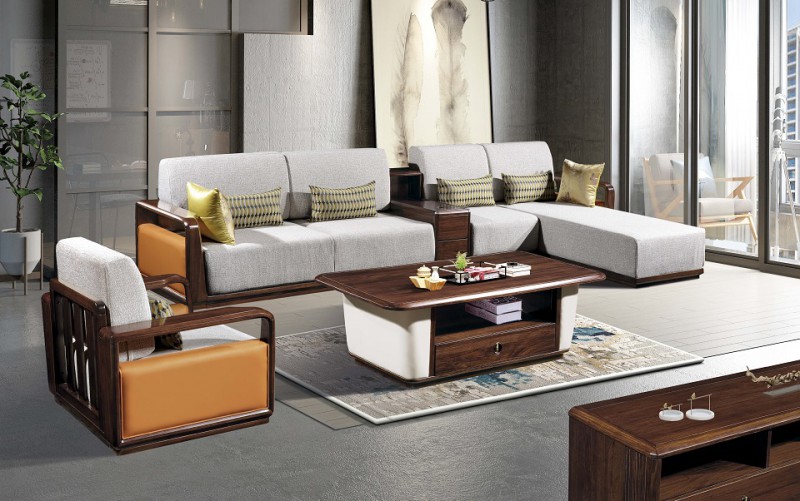 烏金木轉(zhuǎn)角沙發(fā)112#