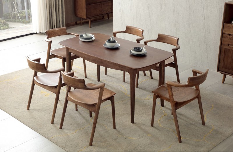 長(zhǎng)餐桌Z801#、餐椅（大牛頭）Y803#