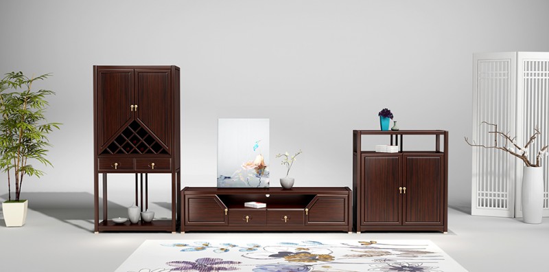 新中式組合廳柜01