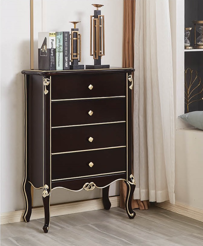 輕奢黑檀色系列四斗柜900#