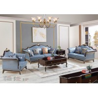 華夏國康輕奢黑檀色系列1+1+3沙發GK900#