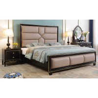華夏國康輕奢黑檀色系列大床202#