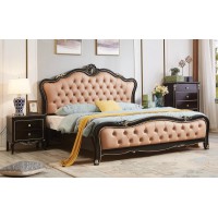 華夏國康輕奢黑檀色系列大床808#