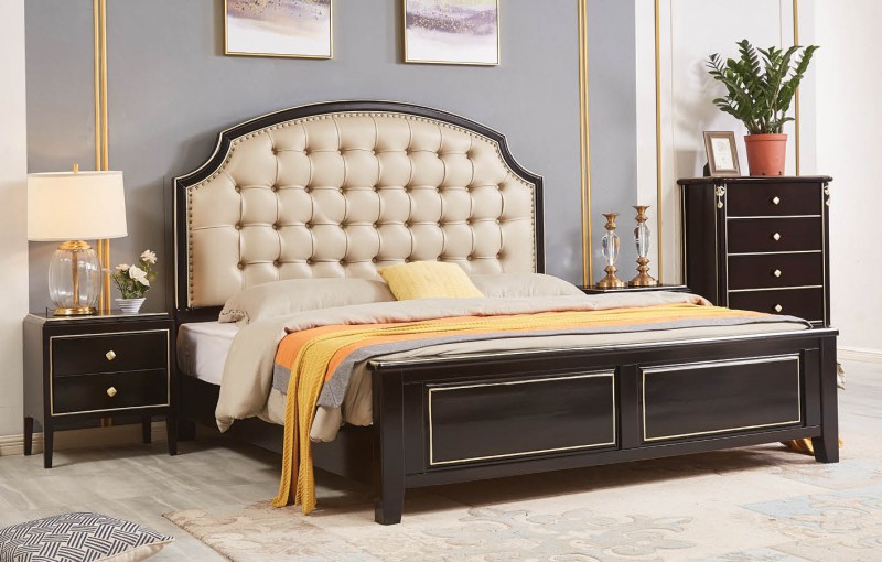 輕奢黑檀色系列大床629#