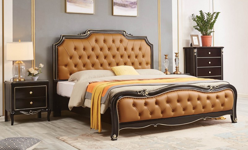 輕奢黑檀色系列大床801#