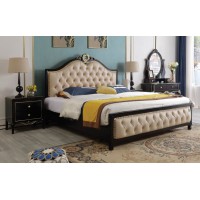 華夏國康輕奢黑檀色系列大床809#