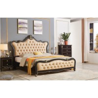 華夏國康輕奢黑檀色系列大床806#