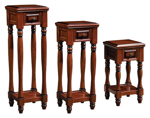 復古胡桃色系列高中低花架GK811#