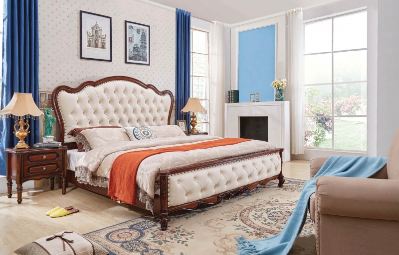 復古胡桃色系列大床500#