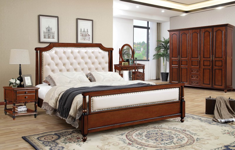 復古胡桃色系列大床669#