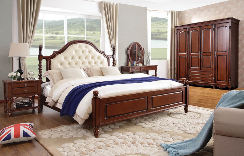 復古胡桃色系列大床621#