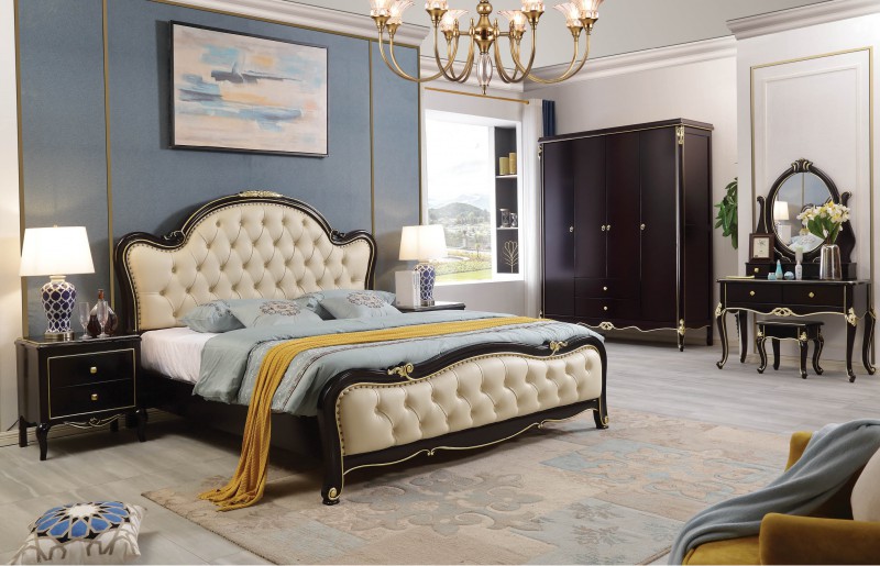 輕奢黑檀色系列大床803#