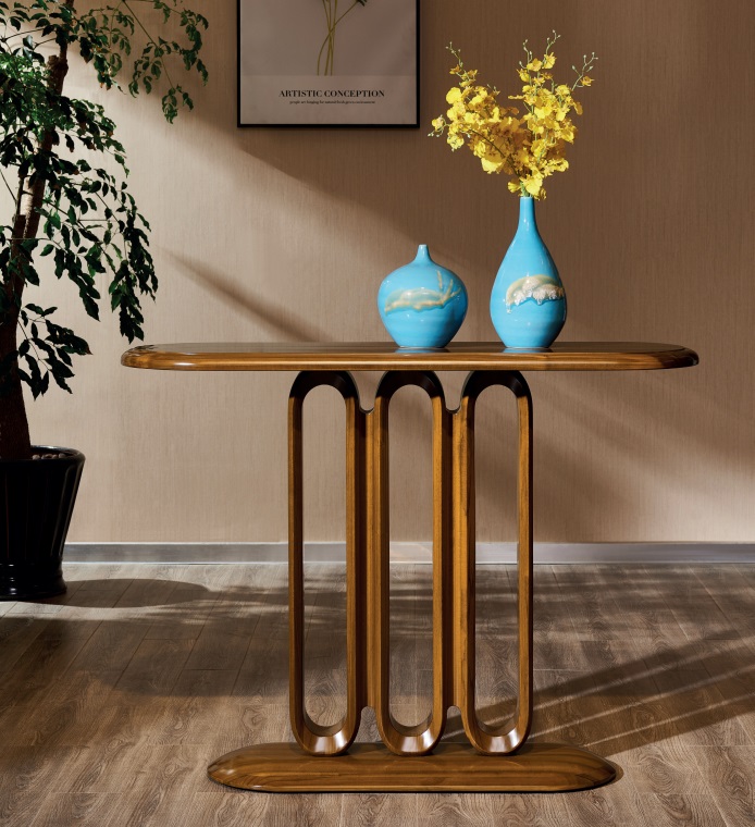 緬甸金絲柚木系列玄關臺02#