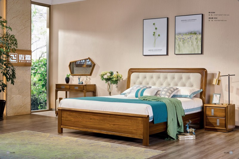 緬甸金絲柚木系列床628#