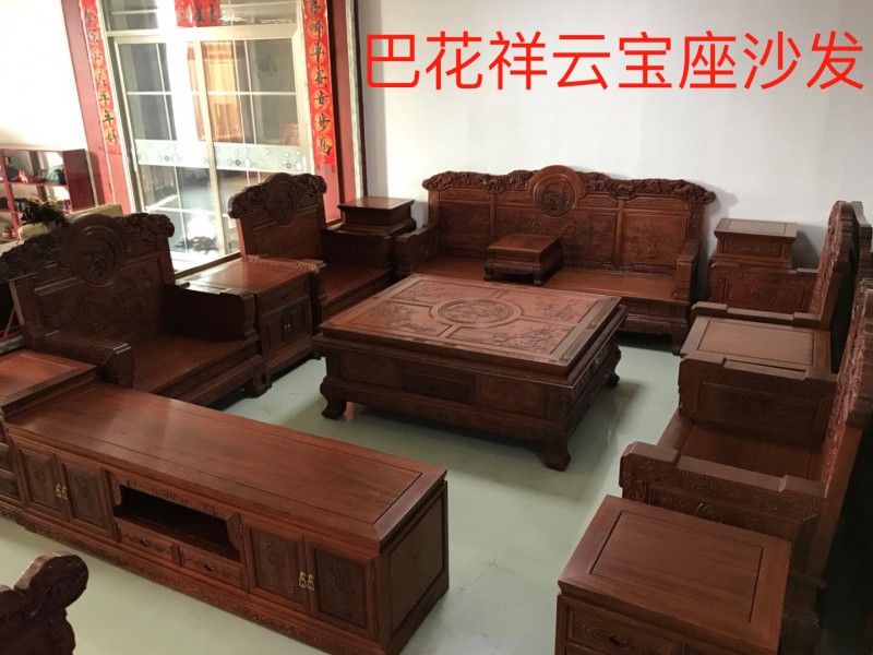 南康紅木家具巴花系列產品1