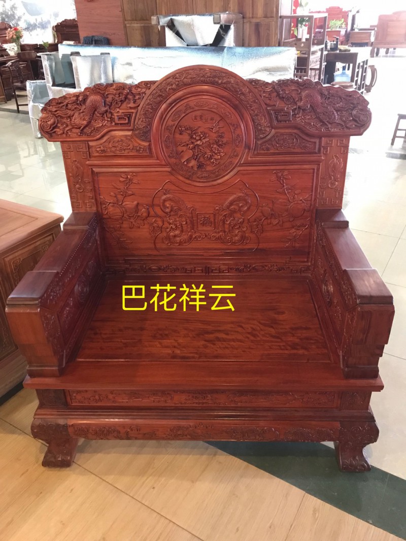 南康紅木家具巴花系列產品3