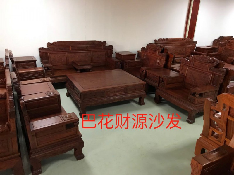 南康紅木家具巴花系列產品4