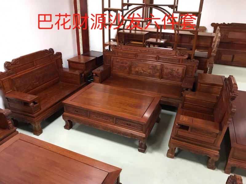 南康紅木家具巴花系列產品6