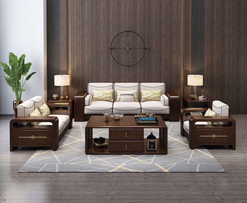 輕奢新中式沙發105#（1+2+3）