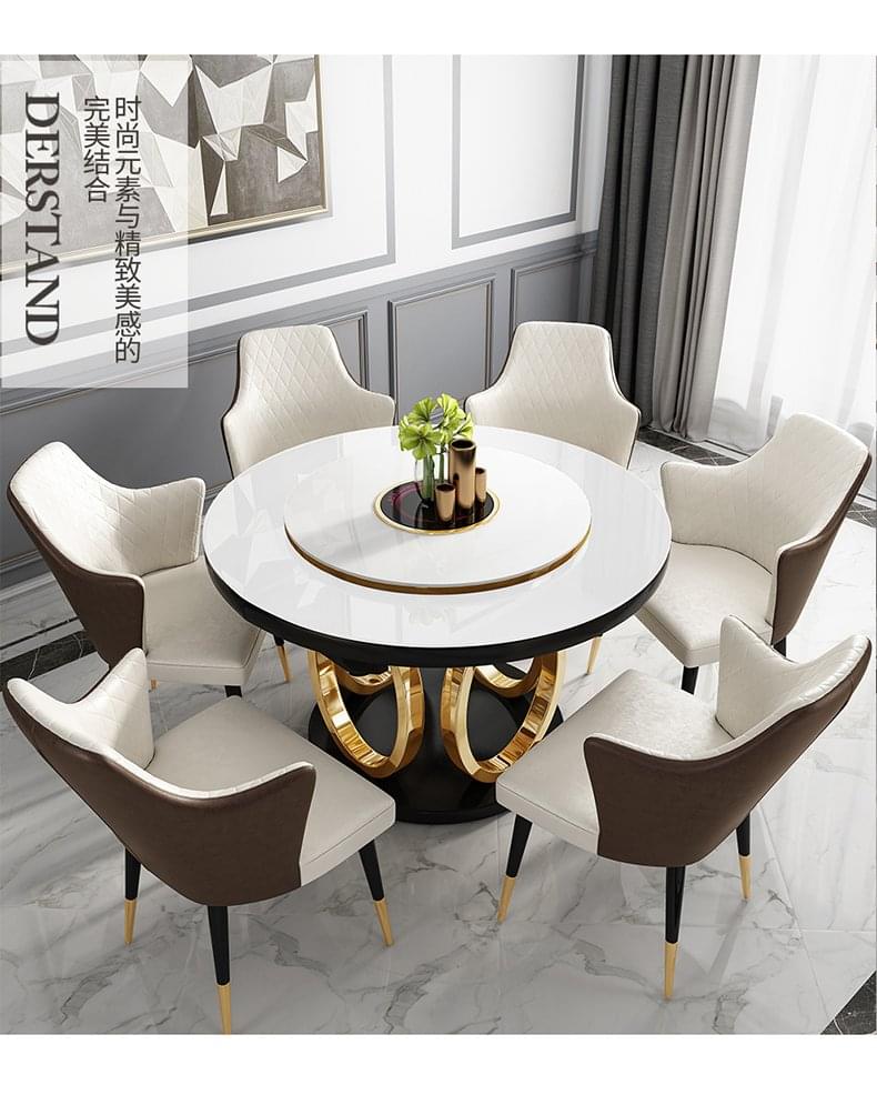 金匠家具輕奢餐桌3