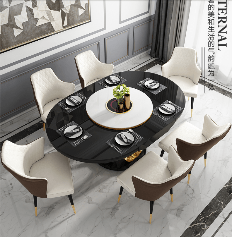 金匠家具輕奢餐桌16