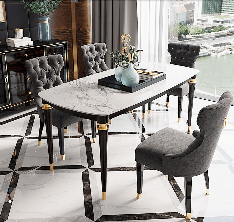 金匠家具輕奢餐桌24