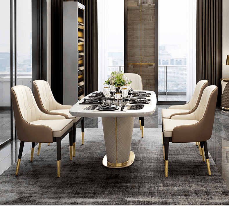 金匠家具輕奢餐桌25