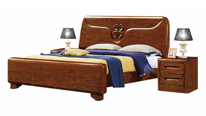 南康俊豐家具：金楸檀木實木床8009#