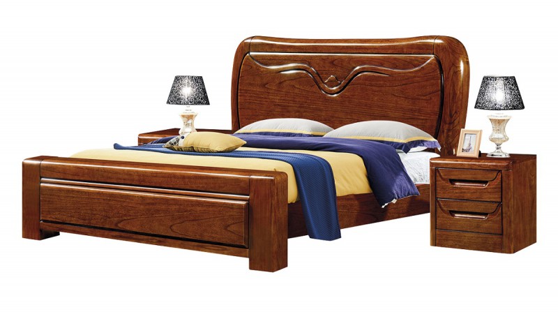 南康俊豐家具：金楸檀木實木床8002#