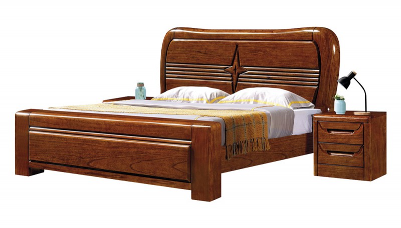 南康俊豐家具：金楸檀木實木床8003#