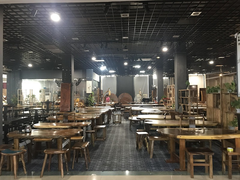 江西贛州南康實(shí)木大板茶桌茶臺2