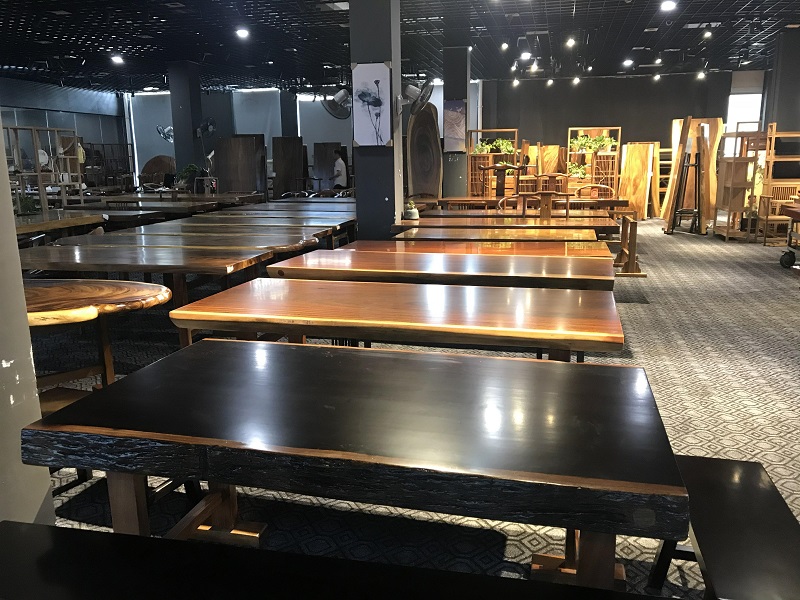 江西贛州南康實(shí)木大板茶桌茶臺4