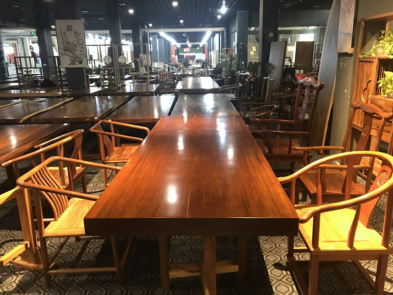 江西贛州南康實(shí)木大板茶桌茶臺6