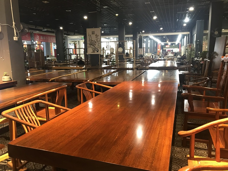 江西贛州南康實(shí)木大板茶桌茶臺7